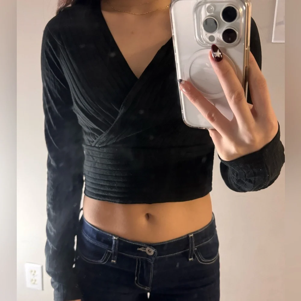 SHEIN Ribbed Wrap - Picture 4 of 4